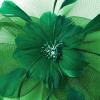 imageKentuckyDerby Fascinators Hat Tea Party Wedding Church Hat Headwear Hair Clip 2025Deepgreen