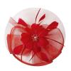 imageKentuckyDerby Fascinators Hat Tea Party Wedding Church Hat Headwear Hair Clip 2025Red