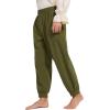 imagePirate Pants for Men Pirate Costume Pant Renaissance Medieval Pant Halloween Costume Viking Pants MenArmy Green