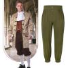 imagePirate Pants for Men Pirate Costume Pant Renaissance Medieval Pant Halloween Costume Viking Pants MenArmy Green