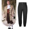 imagePirate Pants for Men Pirate Costume Pant Renaissance Medieval Pant Halloween Costume Viking Pants MenBlack