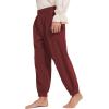imagePirate Pants for Men Pirate Costume Pant Renaissance Medieval Pant Halloween Costume Viking Pants MenWine Red