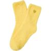 imageAmerican Trends Coral Fleece Cloud Socks UltraSoft Fuzzy Warm Sleep Socks Cozy Unisex Gifts for Birthday SelfCareYelllow