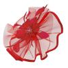 imageKentuckyDerby Fascinators Hat Tea Party Wedding Church Hat Headwear Hair Clip 2025Red