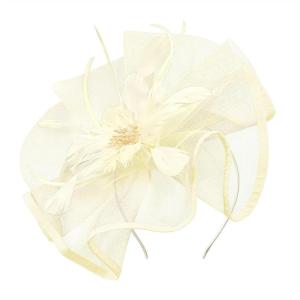 imageKentuckyDerby Fascinators Hat Tea Party Wedding Church Hat Headwear Hair Clip 2025Beige