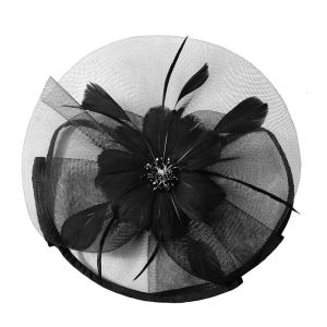 imageKentuckyDerby Fascinators Hat Tea Party Wedding Church Hat Headwear Hair Clip 2025Black