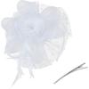 image2025 KentuckyDerby Fascinators Hats Tea Party Church Wedding Hats for Women Hair Clip HeadwearA1white