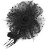 image2025 KentuckyDerby Fascinators Hats Tea Party Church Wedding Hats for Women Hair Clip HeadwearA2black