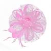 image2025 KentuckyDerby Fascinators Hats Tea Party Church Wedding Hats for Women Hair Clip HeadwearA4 Pink