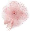 image2025 KentuckyDerby Fascinators Hats Tea Party Church Wedding Hats for Women Hair Clip HeadwearDustypink