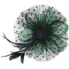 image2025 KentuckyDerby Fascinators Hats Tea Party Church Wedding Hats for Women Hair Clip HeadwearGreenblack