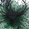 image2025 KentuckyDerby Fascinators Hats Tea Party Church Wedding Hats for Women Hair Clip HeadwearGreenblack