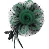 image2025 KentuckyDerby Fascinators Hats Tea Party Church Wedding Hats for Women Hair Clip HeadwearGreenblack
