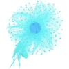 image2025 KentuckyDerby Fascinators Hats Tea Party Church Wedding Hats for Women Hair Clip HeadwearLaceblue
