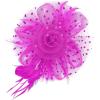 image2025 KentuckyDerby Fascinators Hats Tea Party Church Wedding Hats for Women Hair Clip HeadwearRosered