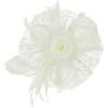 imageAmerican Trends Fascinators Hat for Women Tea Party Hats Headband Flower Mesh Feathers Hair ClipC Beige