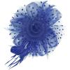 imageAmerican Trends Fascinators Hat for Women Tea Party Hats Headband Flower Mesh Feathers Hair ClipC Navy