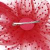 imageAmerican Trends Fascinators Hat for Women Tea Party Hats Headband Flower Mesh Feathers Hair ClipD Red