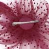imageAmerican Trends Fascinators Hat for Women Tea Party Hats Headband Flower Mesh Feathers Hair ClipD Wine Red