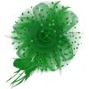 imageAmerican Trends Fascinators Hat for Women Tea Party Hats Headband Flower Mesh Feathers Hair ClipGreenst Patricks Day Hat