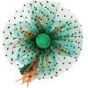 imageAmerican Trends Fascinators Hat for Women Tea Party Hats Headband Flower Mesh Feathers Hair ClipOrangebluegreen