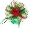 imageAmerican Trends Fascinators Hat for Women Tea Party Hats Headband Flower Mesh Feathers Hair ClipRedgreen