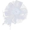 imageAmerican Trends Fascinators Hat for Women Tea Party Hats Headband Flower Mesh Feathers Hair ClipWhite