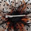imageAmerican Trends Fascinators Hat for Women Tea Party Hats Headband Flower Mesh Feathers Hair ClipZ OrangeBlack Halloween