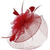 imageAmerican Trends Fascinators Hat for Women Tea Party Hats Headband Flower Mesh Feathers Hair ClipZ Stylered