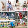 imageAmerican Trends Toddler Baseball Soccer Socks Kids Athletic Tube Girls Boys Softball Youth Knee High Socks1 Pack American Flag