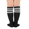 imageAmerican Trends Toddler Baseball Soccer Socks Kids Athletic Tube Girls Boys Softball Youth Knee High Socks1 Pack Black White