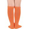 imageAmerican Trends Toddler Baseball Soccer Socks Kids Athletic Tube Girls Boys Softball Youth Knee High Socks1 Pack Deep Orange