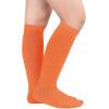 imageAmerican Trends Toddler Baseball Soccer Socks Kids Athletic Tube Girls Boys Softball Youth Knee High Socks1 Pack Deep Orange