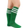 imageAmerican Trends Toddler Baseball Soccer Socks Kids Athletic Tube Girls Boys Softball Youth Knee High Socks1 Pack Green White