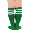 imageAmerican Trends Toddler Baseball Soccer Socks Kids Athletic Tube Girls Boys Softball Youth Knee High Socks1 Pack Green White