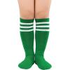 imageAmerican Trends Toddler Baseball Soccer Socks Kids Athletic Tube Girls Boys Softball Youth Knee High Socks1 Pack Green White