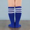 imageAmerican Trends Toddler Baseball Soccer Socks Kids Athletic Tube Girls Boys Softball Youth Knee High Socks1 Pack Navy Blue White
