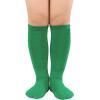 imageAmerican Trends Toddler Baseball Soccer Socks Kids Athletic Tube Girls Boys Softball Youth Knee High Socks1 Pack Pure Green