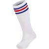 1 Pack White Blue Red Stripes