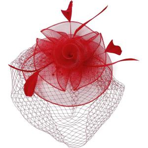 imageAmerican Trends Fascinators Hat for Women Tea Party Hats Headband Flower Mesh Feathers Hair ClipZ Stylered