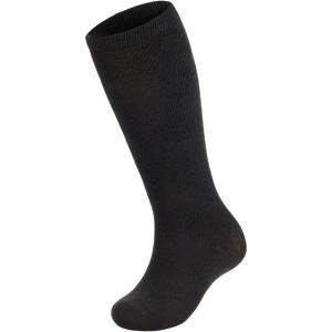 imageAmerican Trends Toddler Baseball Soccer Socks Kids Athletic Tube Girls Boys Softball Youth Knee High Socks1 Pack Pure Black
