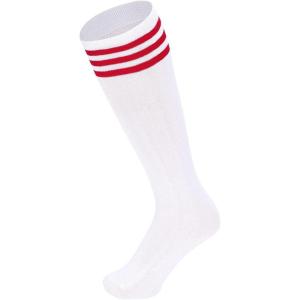 imageAmerican Trends Toddler Baseball Soccer Socks Kids Athletic Tube Girls Boys Softball Youth Knee High Socks1 Pack White Red