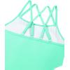 imageGirls One Piece Swimsuits Bathing Suit for Teens Cut Out Cute Girls OnePiece Swimwear Criss Cross for Kids Summer BeachBluegreen