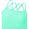 imageGirls One Piece Swimsuits Bathing Suit for Teens Cut Out Cute Girls OnePiece Swimwear Criss Cross for Kids Summer BeachBluegreen
