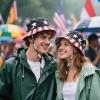 imageBucket hat for Women Men Waterproof Wide Brim Sun Hats Foldable Boonie Safari Fishing Hiking Beach HatsAmerican Flag