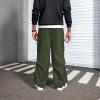 imageMens Baggy Cargo Pants Vintage Casual Drawstring Parachute Pant Loose Fit Jogger Streetwear Pants with PocketsArmy Green