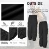 imageMens Baggy Cargo Pants Vintage Casual Drawstring Parachute Pant Loose Fit Jogger Streetwear Pants with PocketsBlack
