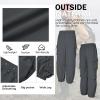 imageMens Baggy Cargo Pants Vintage Casual Drawstring Parachute Pant Loose Fit Jogger Streetwear Pants with PocketsDarkgrey