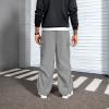 imageMens Baggy Cargo Pants Vintage Casual Drawstring Parachute Pant Loose Fit Jogger Streetwear Pants with PocketsLight Gray