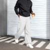 imageMens Baggy Cargo Pants Vintage Casual Drawstring Parachute Pant Loose Fit Jogger Streetwear Pants with PocketsWhite